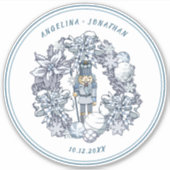 Personalisierbare Weihnachtsfeier Aufkleber (Vorderseite)