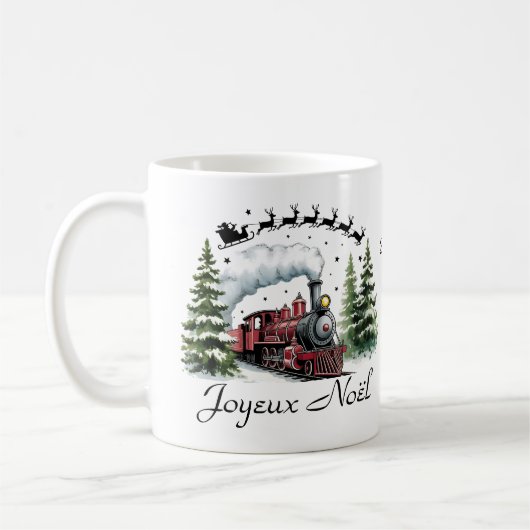 Personalisierbare Weihnachtstasse Kaffeetasse (Links)