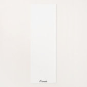 Personalisierbare Yogamatte mit Blumen- Design (Rückseite)