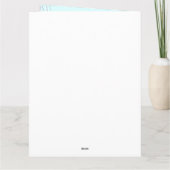 Personalisierbarer 30-Tage-Selbstversorgungs-Kalen Karte (Rückseite)