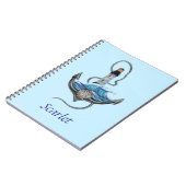 Personalisierbarer Anker- und Leuchtturm (Version Notizblock (Linke Seite)