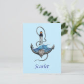 Personalisierbarer Anker- und Leuchtturm (Version  Postkarte (Stehend Vorderseite)