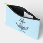 Personalisierbarer Anker- und Leuchtturm (Version  Zubehörtasche (Offen)