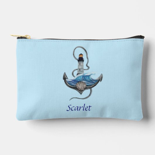 Personalisierbarer Anker- und Leuchtturm (Version Zubehörtasche (Vorderseite)