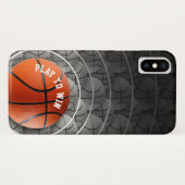Personalisierbarer Basketball Case-Mate iPhone Hülle (Rückseite (Horizontal))