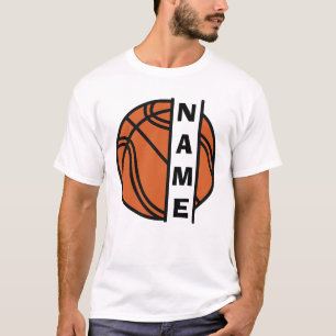 Personalisierbarer Basketball-Split-Rahmen T-Shirt