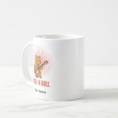 Personalisierbarer Becher Süße Felsenkatze Kaffeetasse (Vorderseite Links)