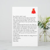 Personalisierbarer Brief aus der Santa 3 Stationie Briefpapier (Stehend Vorderseite)