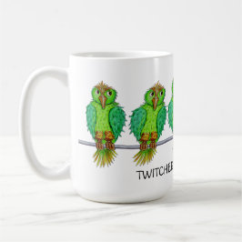 Personalisierbarer Cartoon-Vogelliebhaber-Becher Kaffeetasse