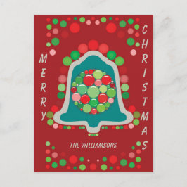 Personalisierbarer editierbarer Weihnachts-/Feiert Postkarte