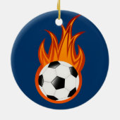 Personalisierbarer Fußball/Fußball Keramikornament (Hinten)