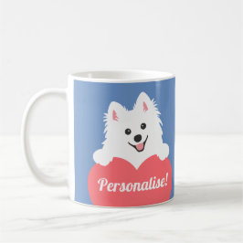 Personalisierbarer japanischer Spirz Dog Kaffeetasse