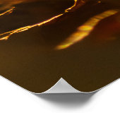 Personalisierbarer Karpfen-Diem mit bunten Blätter Poster (Ecke)