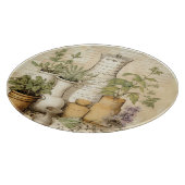 Personalisierbarer Kräutergarten Schneidebrett (Ecke)