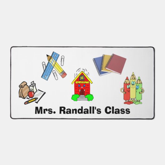 Personalisierbarer Lehrer Schreibtischunterlage (Vorderseite)