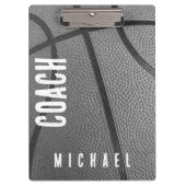 Personalisierbarer Name Basketball Coach Klemmbrett (Vorderseite)