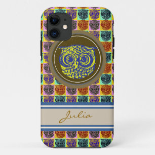 personalisierbarer niedlicher Uhvogel Case-Mate iPhone Hülle