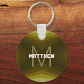 Personalisierbarer Schlüsselanhänger Gold - HAMbyW (Vorderseite)