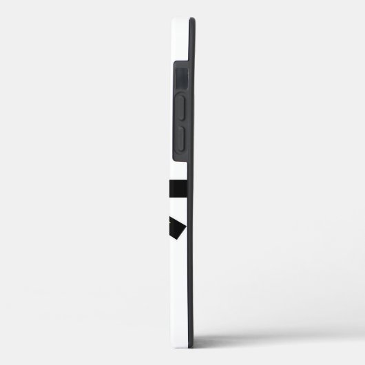 Personalisierbarer Schwarzgürtel (Kuro-obi) Case-Mate iPhone Hülle (Rückseite / Links)