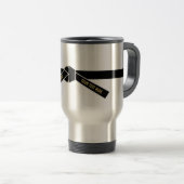 Personalisierbarer Schwarzgürtel (Kuro-obi) Reisebecher (VorderseiteRechts)