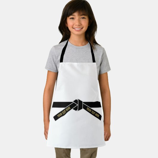 Personalisierbarer Schwarzgürtel (Kuro-obi) Schürze (Insitu)