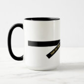 Personalisierbarer Schwarzgürtel (Kuro-obi) Tasse (Links)