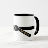 Personalisierbarer Schwarzgürtel (Kuro-obi) Tasse (VorderseiteRechts)