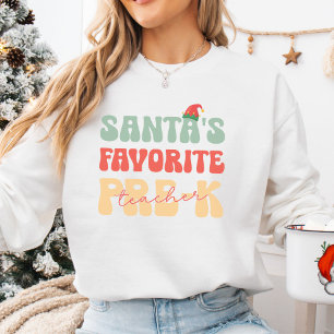 Personalisierbarer Weihnachts-Pre-k-Lehrer T - Shi Sweatshirt