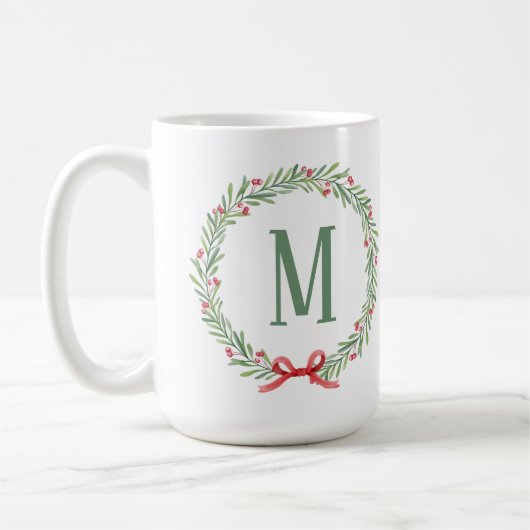 Personalisierbarer Weihnachtsbrief-Kaffeebecher Kaffeetasse (Links)