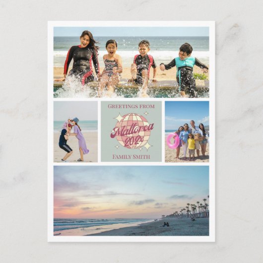 Personalisierbares Foto Mallorca Familienurlaub Postkarte (Vorderseite)