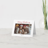 Personalisierbares Foto Weihnachten Karte (Vorderseite)