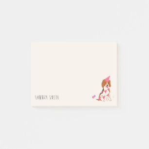 Personalisierbares Geburtstagsgeschenk für Beagle- Post-it Klebezettel