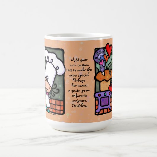 Personalisierbares Niedlich Brot Backen Koch Kaffe Kaffeetasse (Mittel)