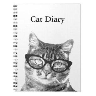 Personalisierbares Notizbuch mit lustigem Katzenfo Notizblock