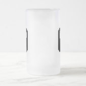 Personalisierbares Papa-Monogramm Mattglas Bierglas (Mittel)