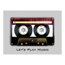 Personalisierbares Retro-Kompakt-Audiokassetten-Po