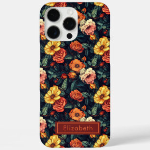 Personalisierbares Rosen-Namens-iPhone-Case für Mä iPhone 16 Pro Max Hülle