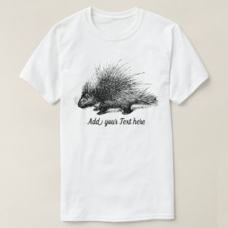 Personalisierbares Stachelschwein-Illustration Her T-Shirt