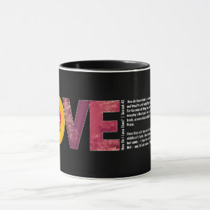 Personalisierbares Vintage-Liebesonett zum Valenti Tasse