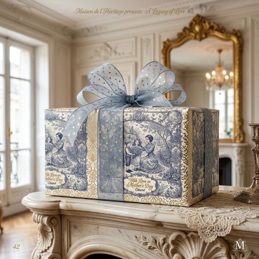 Personalisierbares Vintage-Muttertags-Geschenkpapi Geschenkpapier