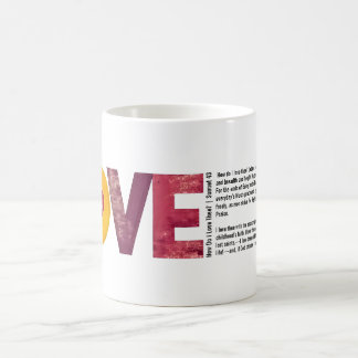 Personalisierbares Vintage-Sonett 43 zum Valentins Kaffeetasse