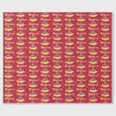 personalisierbares Weihnachtsgeschenkpapier Geschenkpapier (Flach)