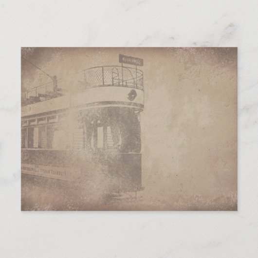 Personalisiere | Alte Straßenbahn | Straßenbahn |  Postkarte (Vorderseite)