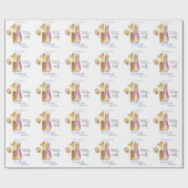 Personalisiere den Namen des Kindes Peter des Kani Geschenkpapier (Flach)