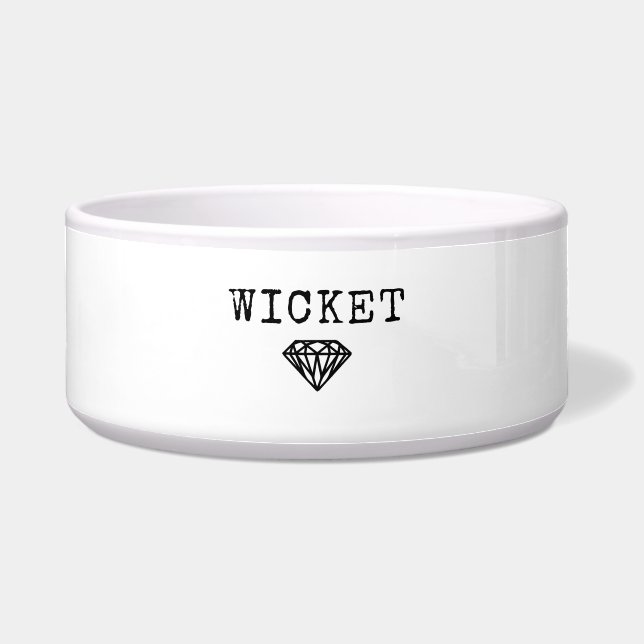 Personalisiere es! Diamond Icon & Pet Name Bowl Napf (Vorderseite)
