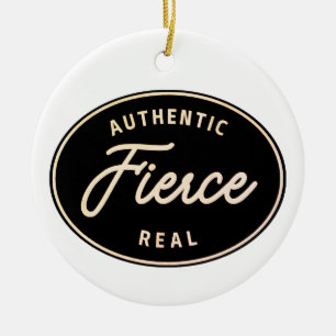 Personalisiere es! Fierce, Authentische und echte Keramik Ornament