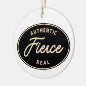Personalisiere es! Fierce, Authentische und echte  Keramik Ornament (Links)