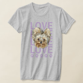 Personalisiere es! Liebe Liebe Paws Pet Foto T-Shirt