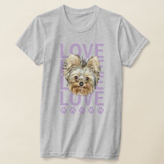 Personalisiere es! Liebe Liebe Paws Pet Foto T-Shirt (Ablage )