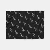 Personalisiere es! Name des Tieres Fleecedecke (Vorderseite (Horizontal))